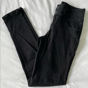 Refuge Black Mid Rise Skinny Jean